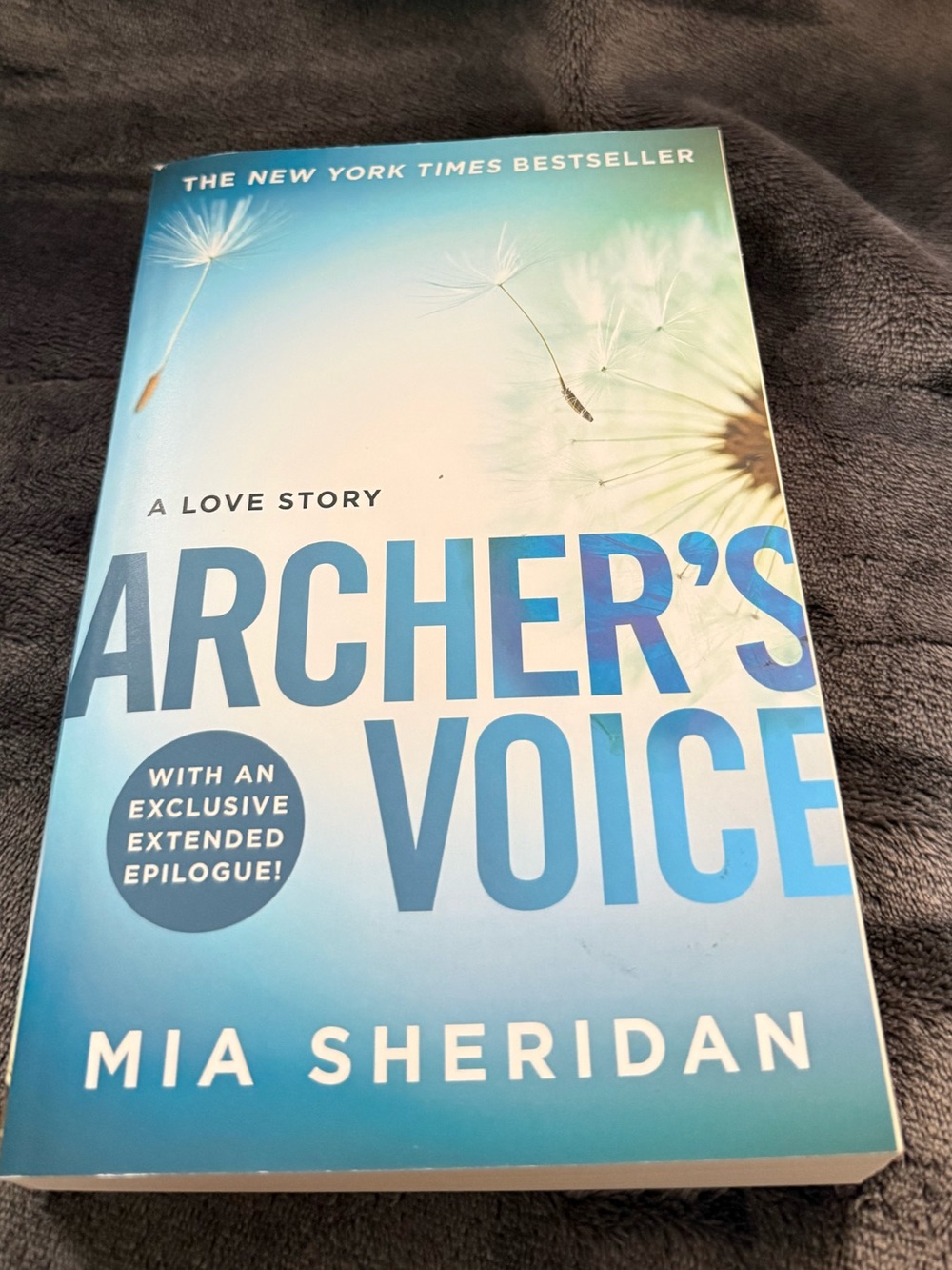 Archer's Voice by Mia Sheridan - Blue Gradient Paperback